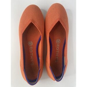 Rothy's Size 7 Orange Round Toe Flats